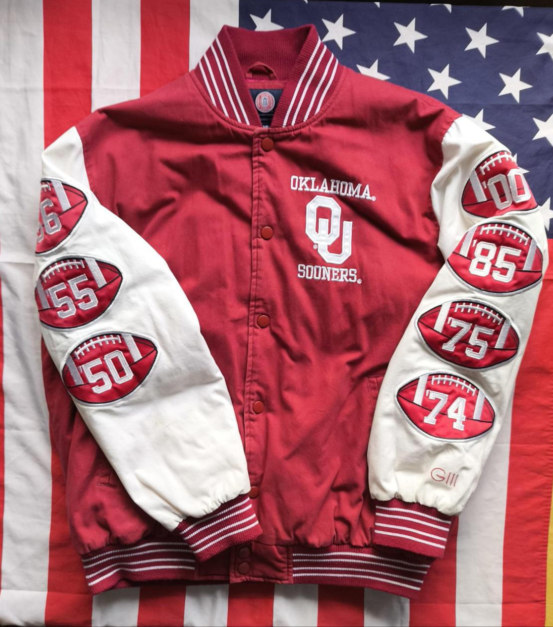 Oklahoma Sooners American Football Jacket L