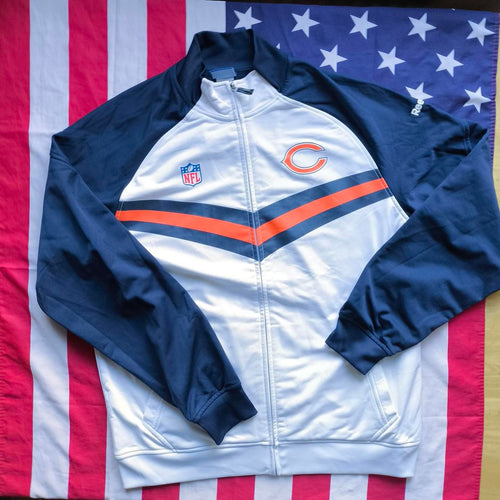 Chicago Bears NFL Track Jacket Large Reebok