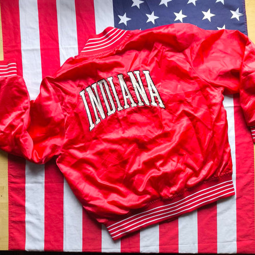 Indiana Hoosiers Satin Bomber Jacket XL