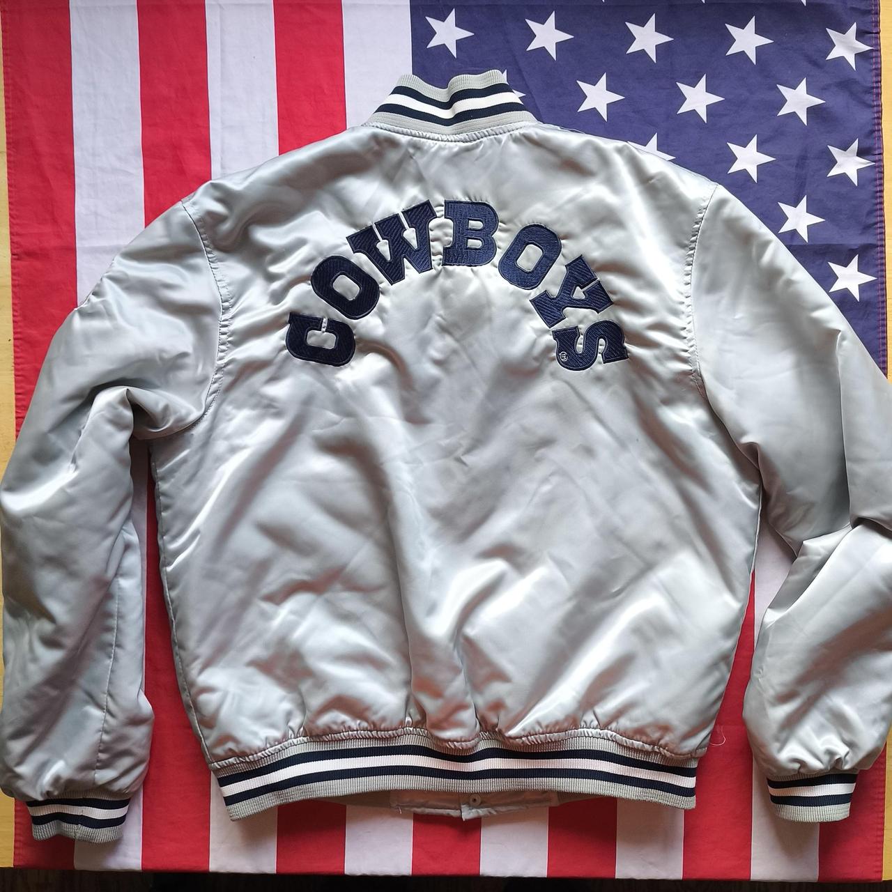 Dallas Cowboys Satin Bomber Jacket L