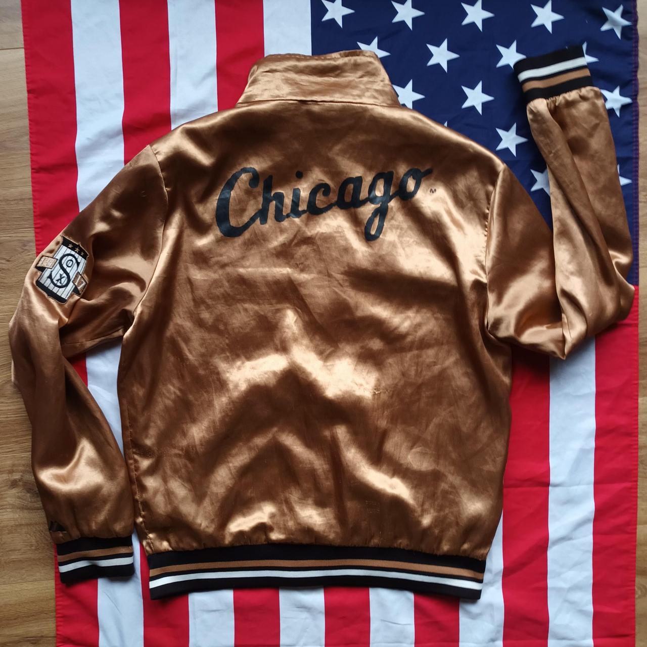Chicago White Sox Baseball Satin Bomber Jacket L