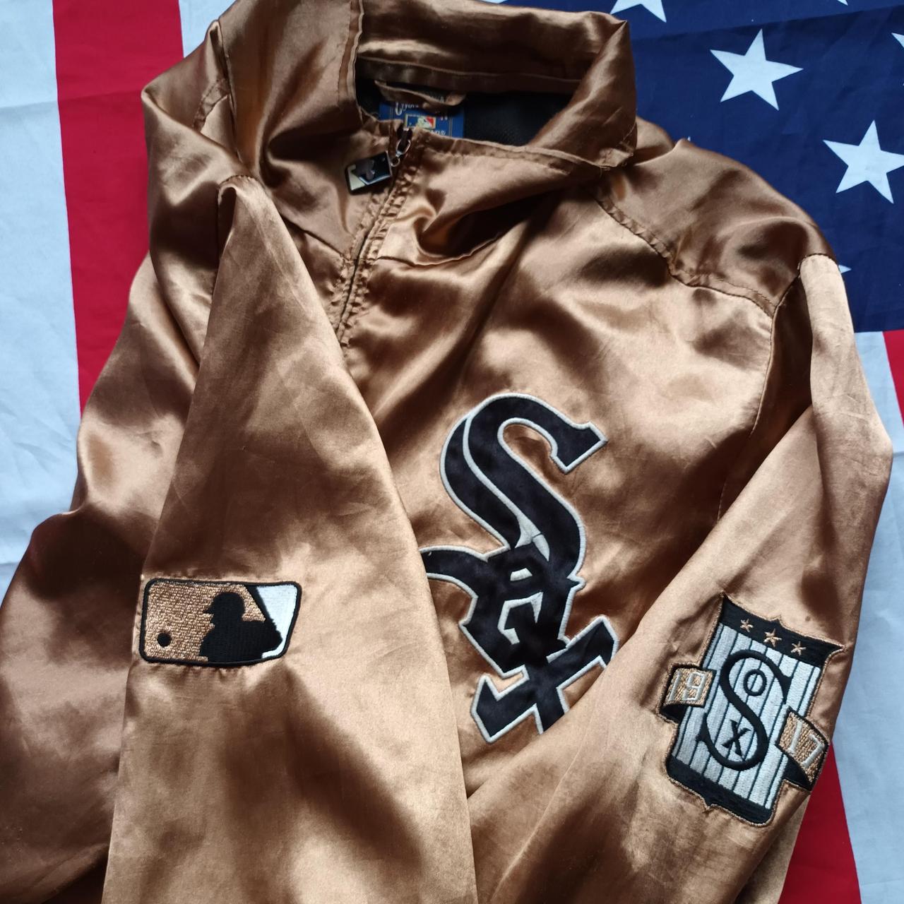 Chicago White Sox Baseball Satin Bomber Jacket L