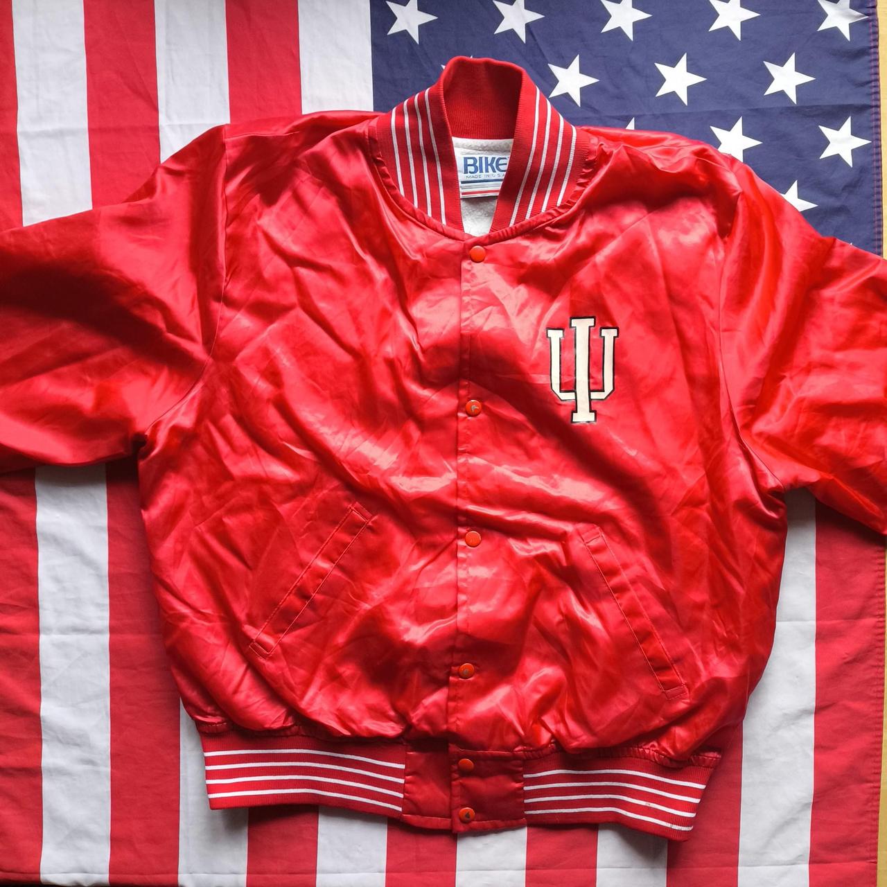 Indiana Hoosiers Satin Bomber Jacket XL