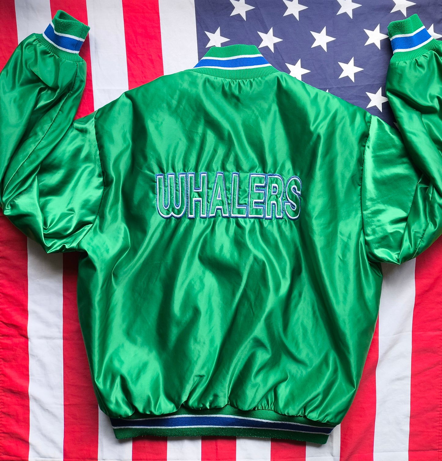 Hartford Whalers NHL Bomber Jacket L