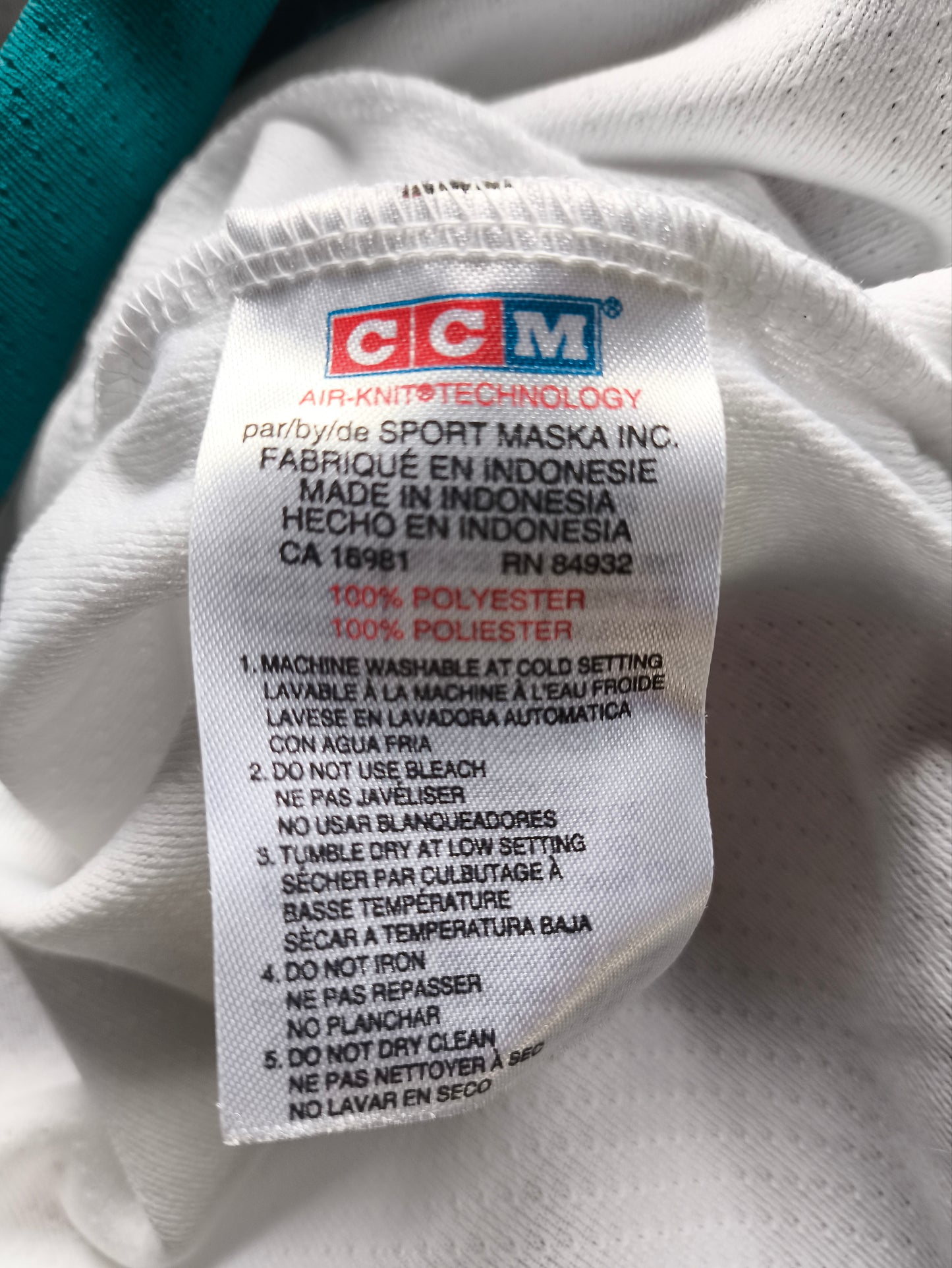 San Jose Sharks NHL CCM Jersey M