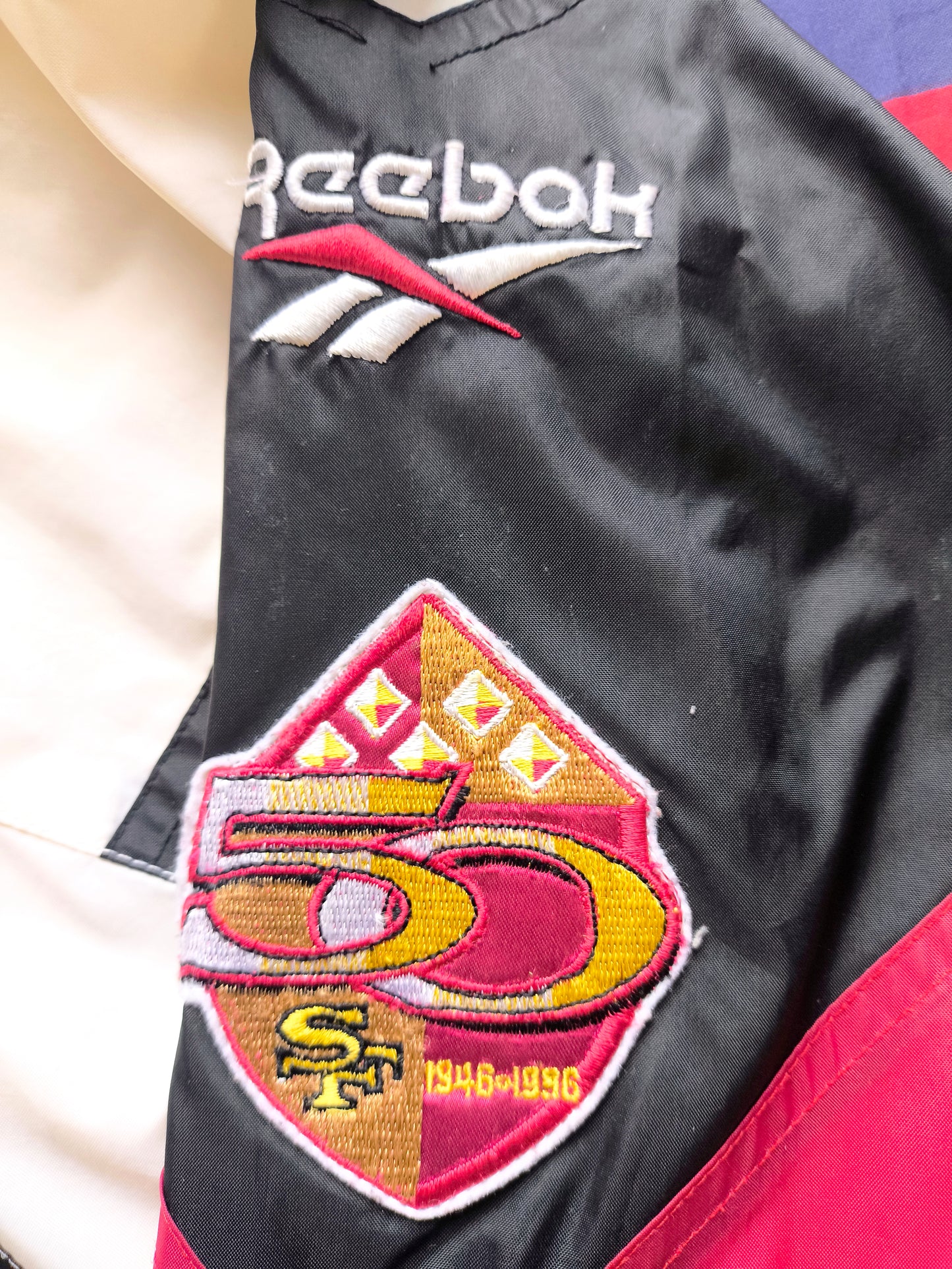 San Francisco 49ers Reebok NFL Jacket L