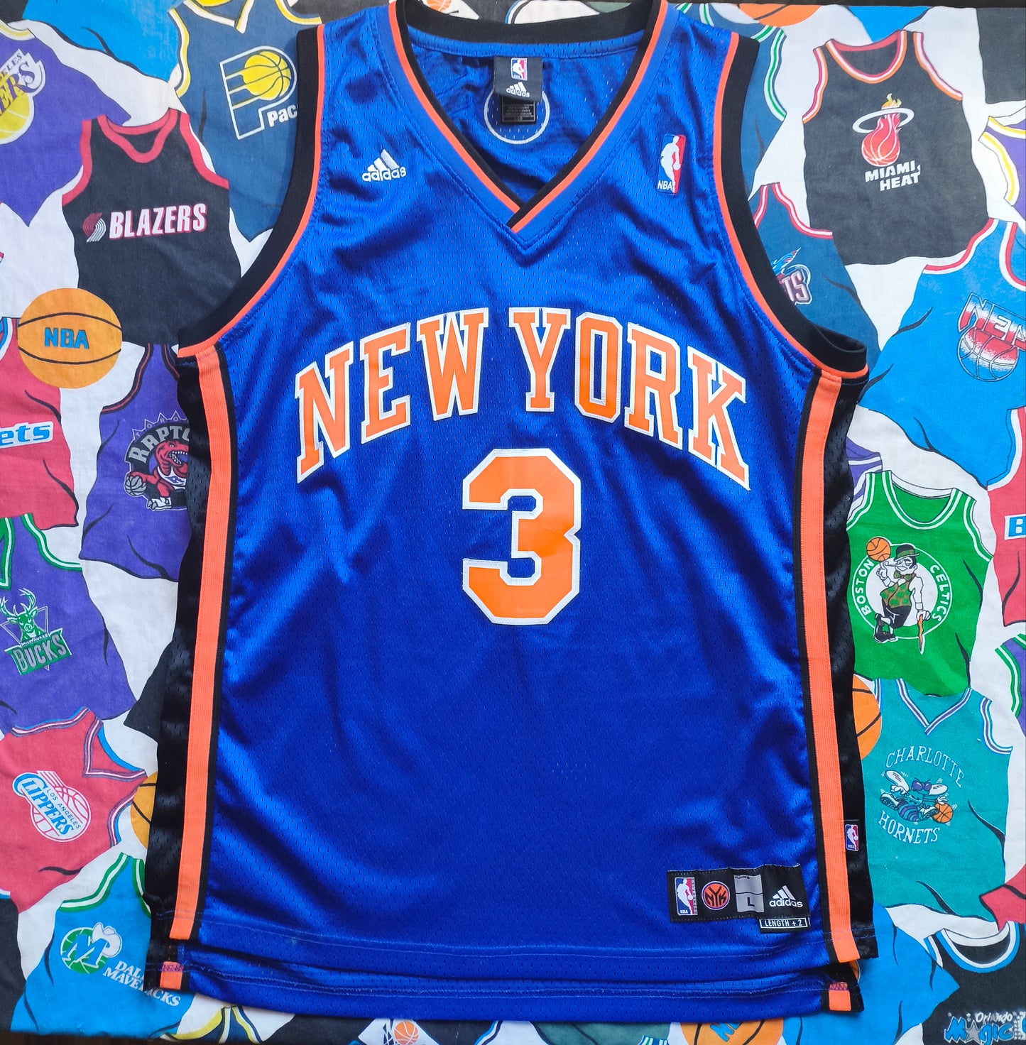 New York Knicks NBA Jersey L Marbury