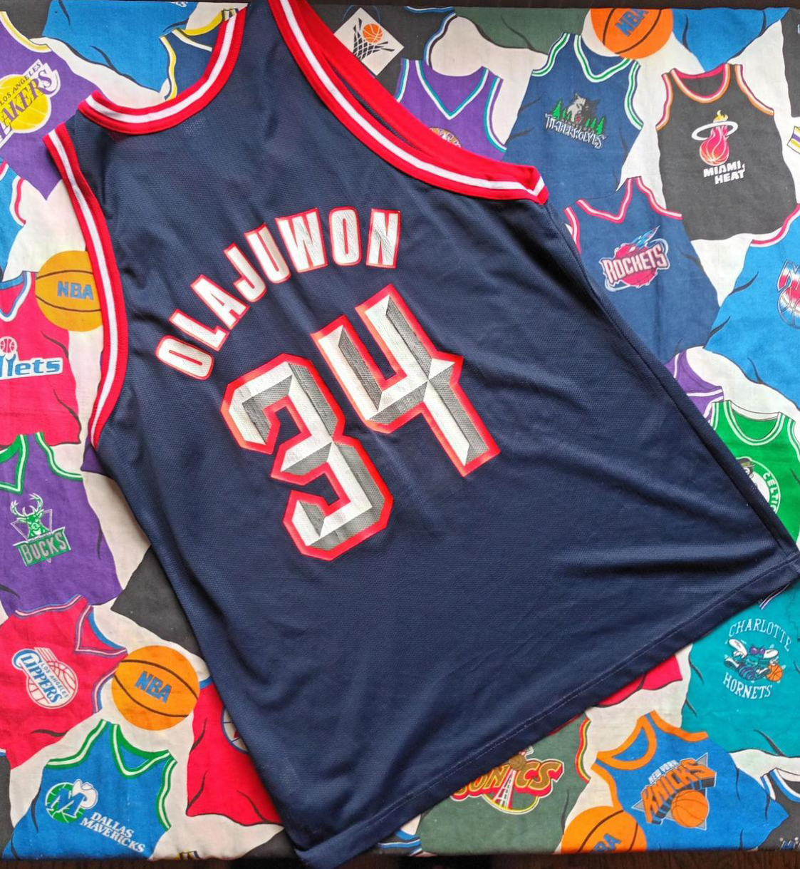 Houston Rockets NBA Jersey L Olajuwon