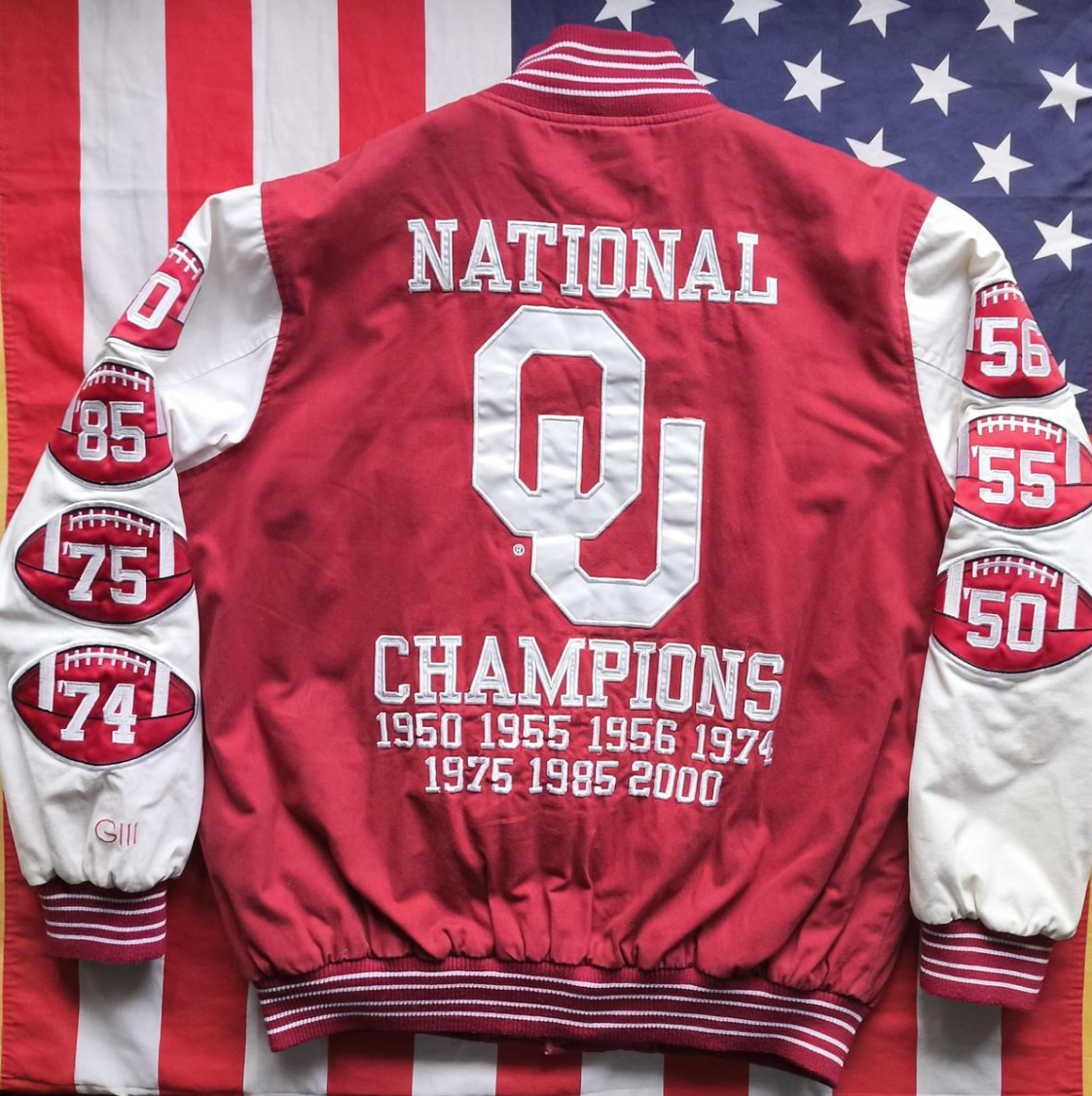Oklahoma Sooners American Football Jacket L