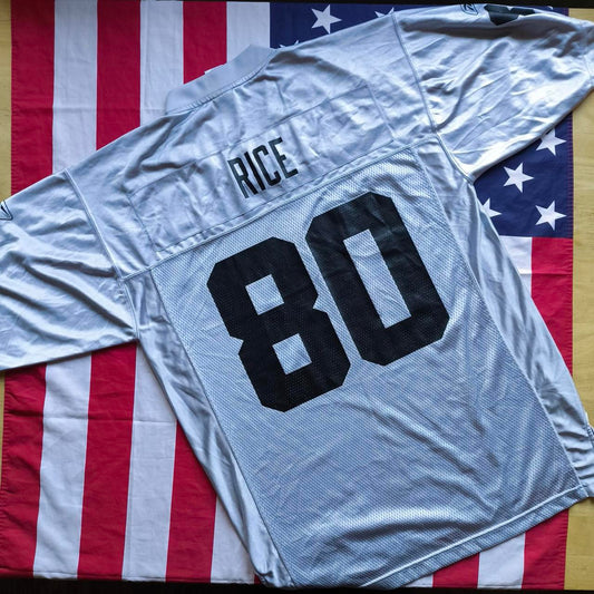 Oakland Raiders NFL Jersey M Rice