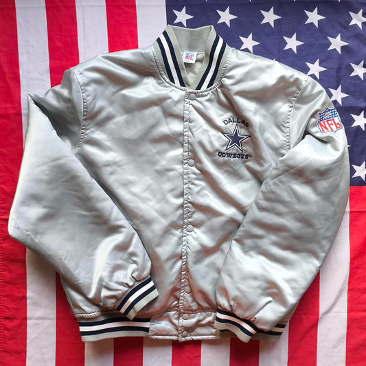 Dallas Cowboys Satin Bomber Jacket L
