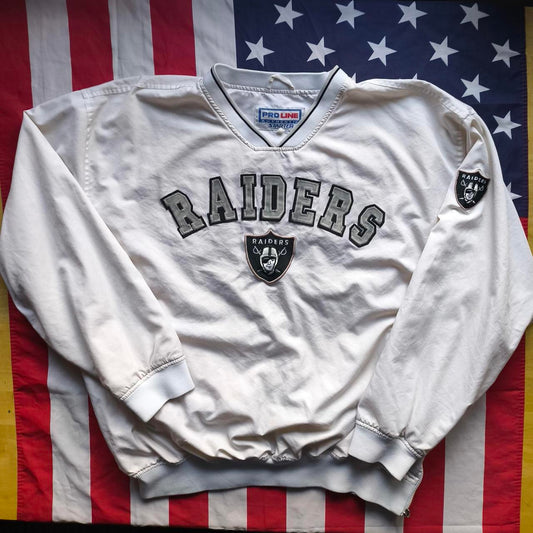 Los Angeles Raiders NFL Pullover Jacket L