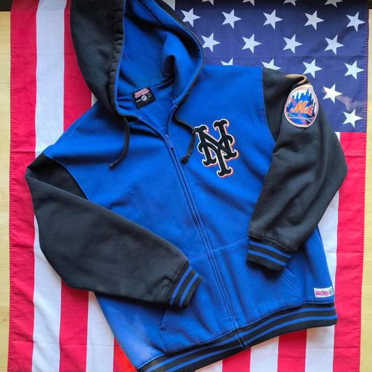 New York Mets Full Zip Hoodie M