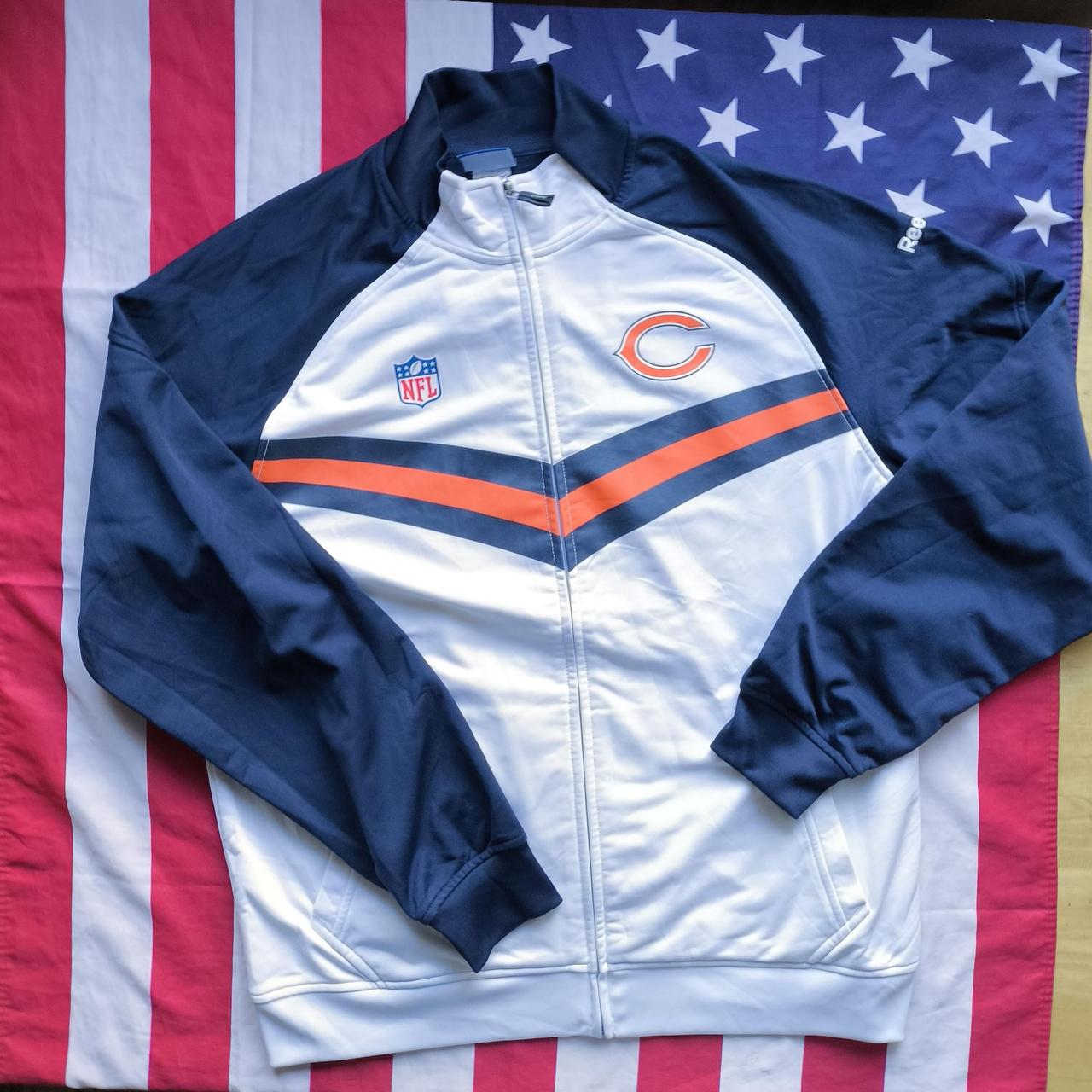 Chicago Bears NFL Track Jacket Large Reebok