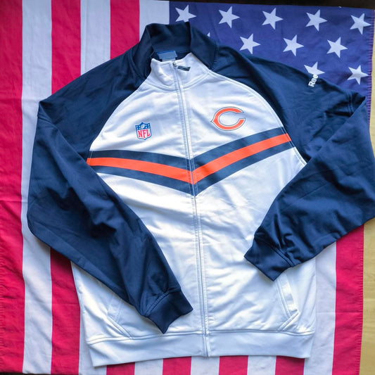 Chicago Bears NFL Track Jacket Large Reebok