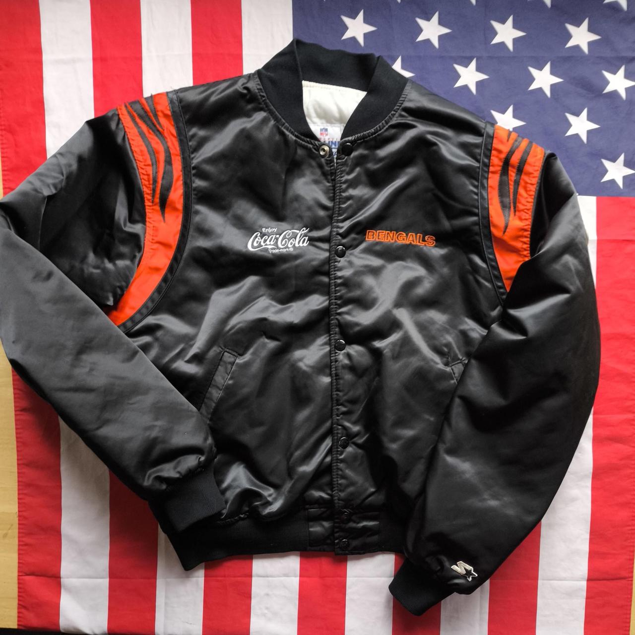 Cincinnati Bengals NFL Bomber Jacket XL Coca-Cola