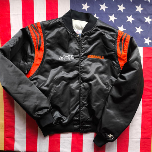 Cincinnati Bengals NFL Bomber Jacket XL Coca-Cola
