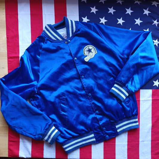 Dallas Cowboys NFL Satin Bomber Jacket L