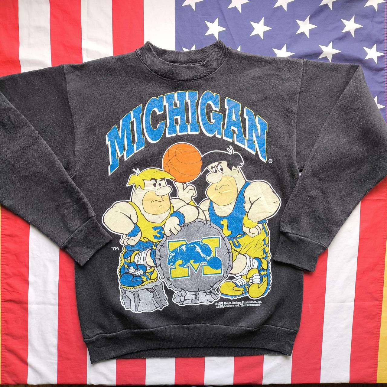 Michigan University Wolverines Flintstones Sweatshirt