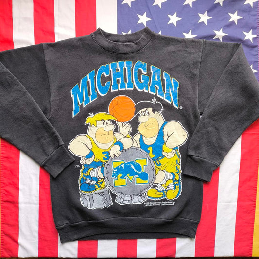Michigan University Wolverines Flintstones Sweatshirt