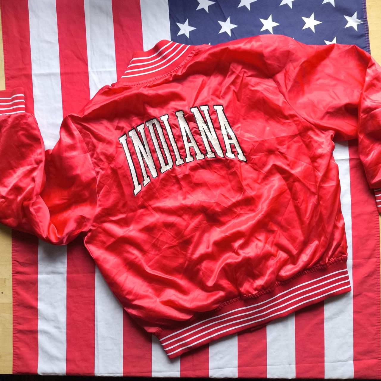 Indiana Hoosiers Satin Bomber Jacket XL