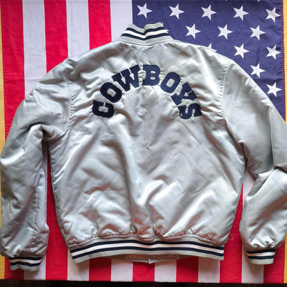 Dallas Cowboys Satin Bomber Jacket L
