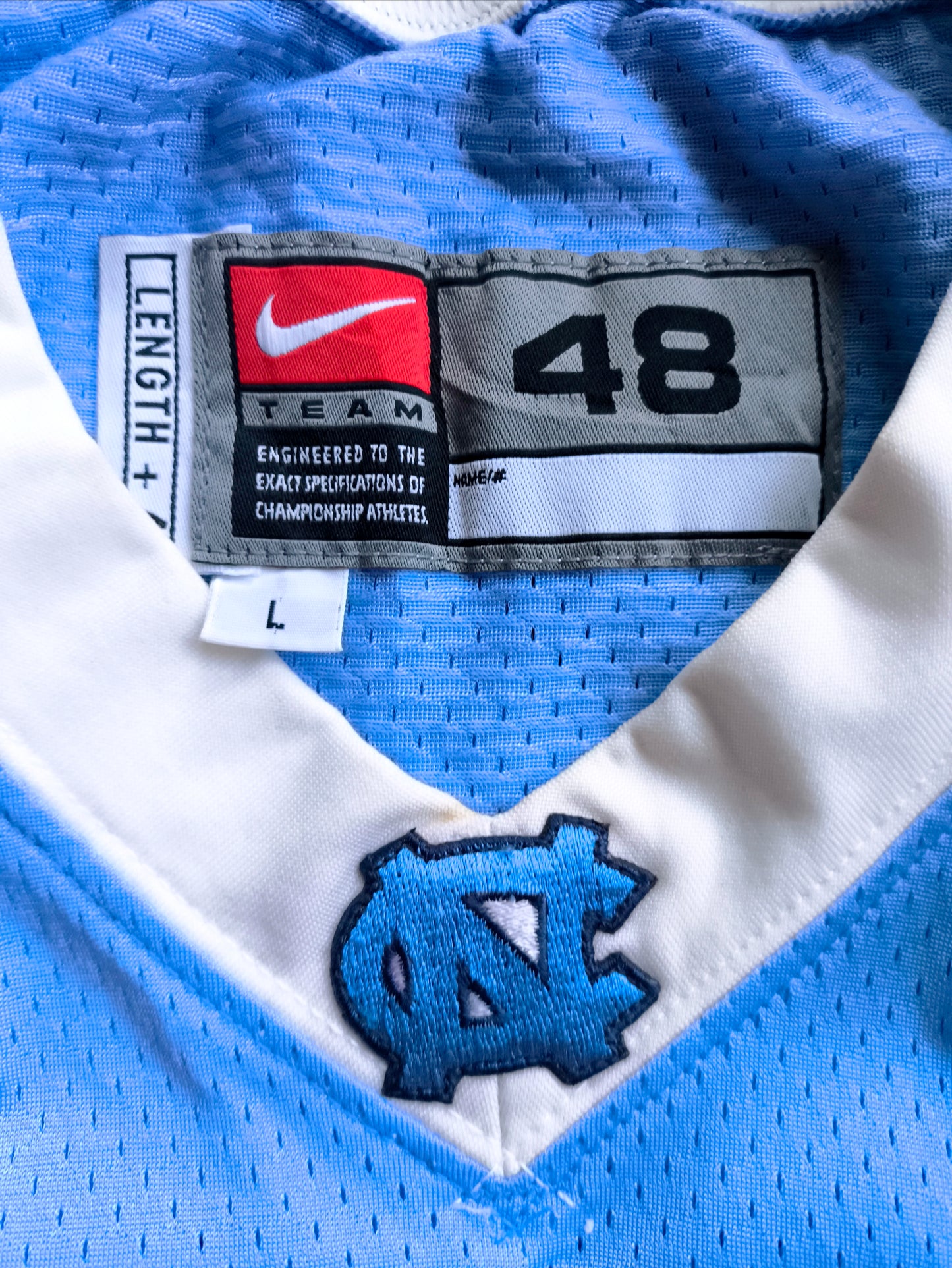 North Carolina Tar Heels Team Issued Nike NCAA Jersey Darity