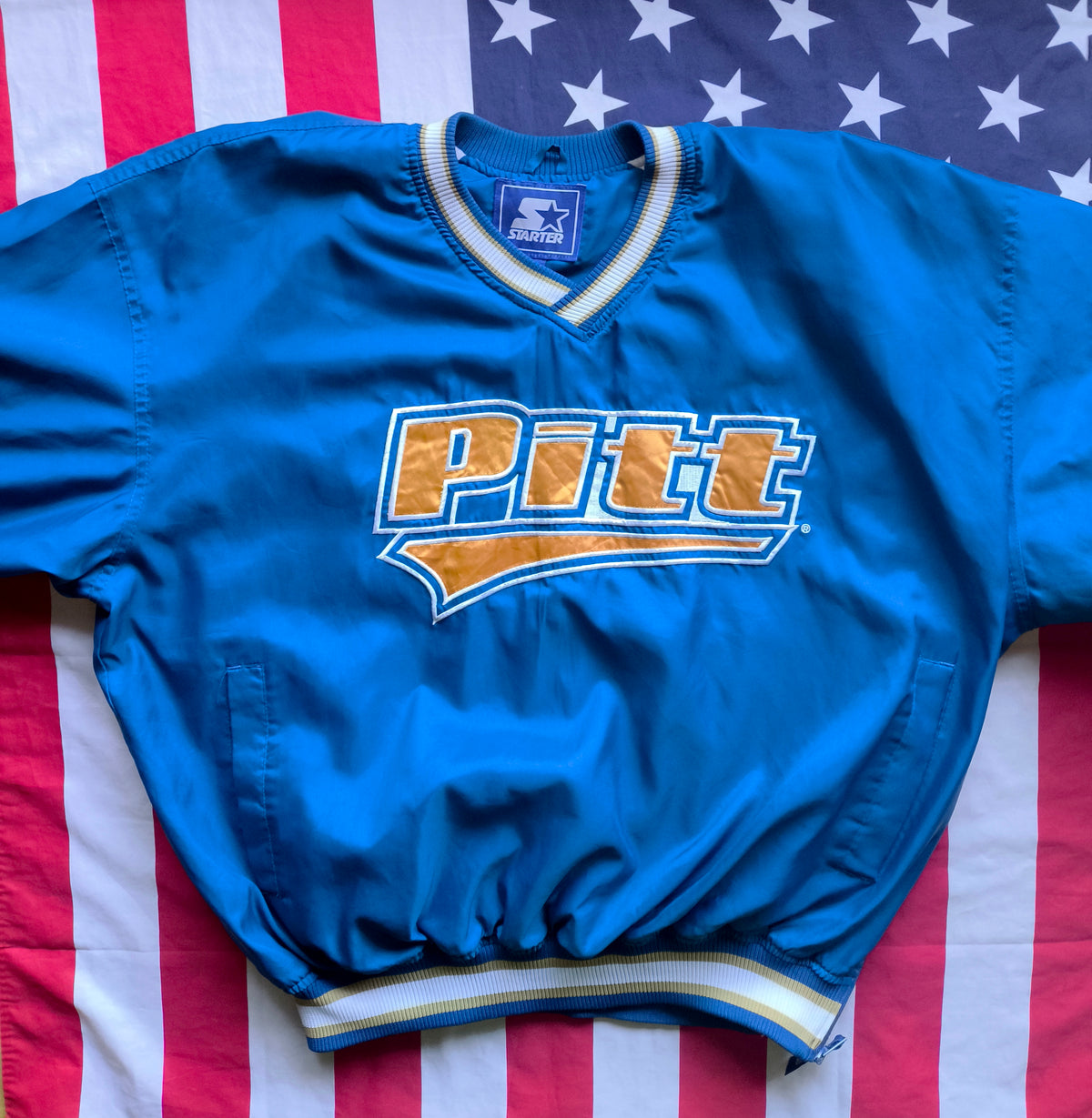 Pitt Panthers Starter NCAA Windbreaker Pullover XL
