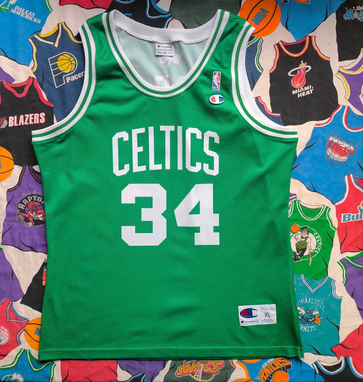 Boston Celtics Champion NBA Jersey XL Pierce