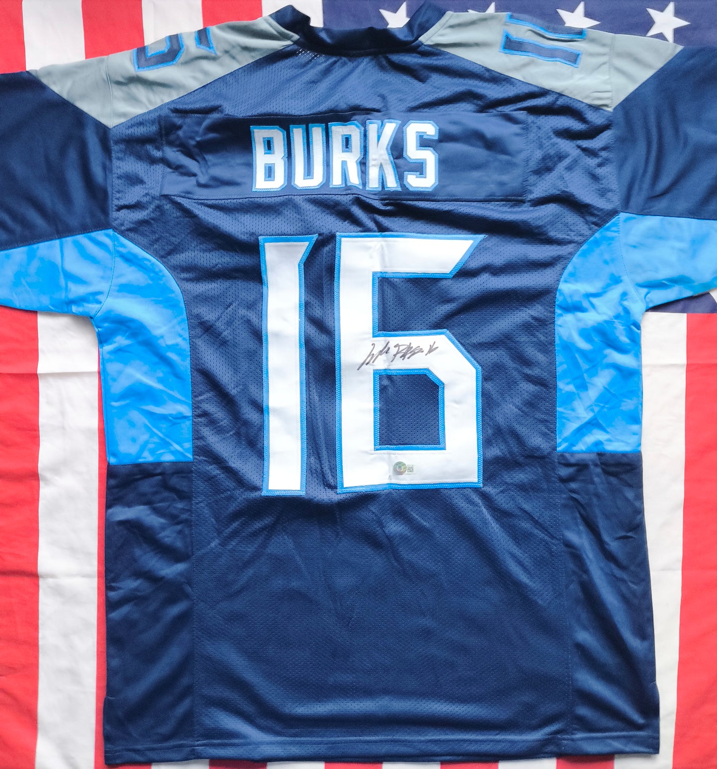Treylon Burks Tennessee Titans Signed NFL Jersey Beckett COA