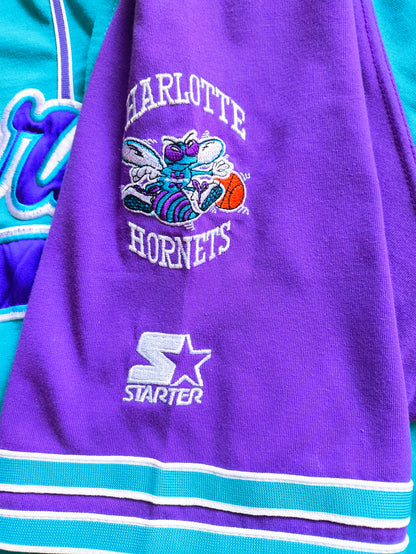 Charlotte Hornets Starter NBA Baseball Style Shirt XL