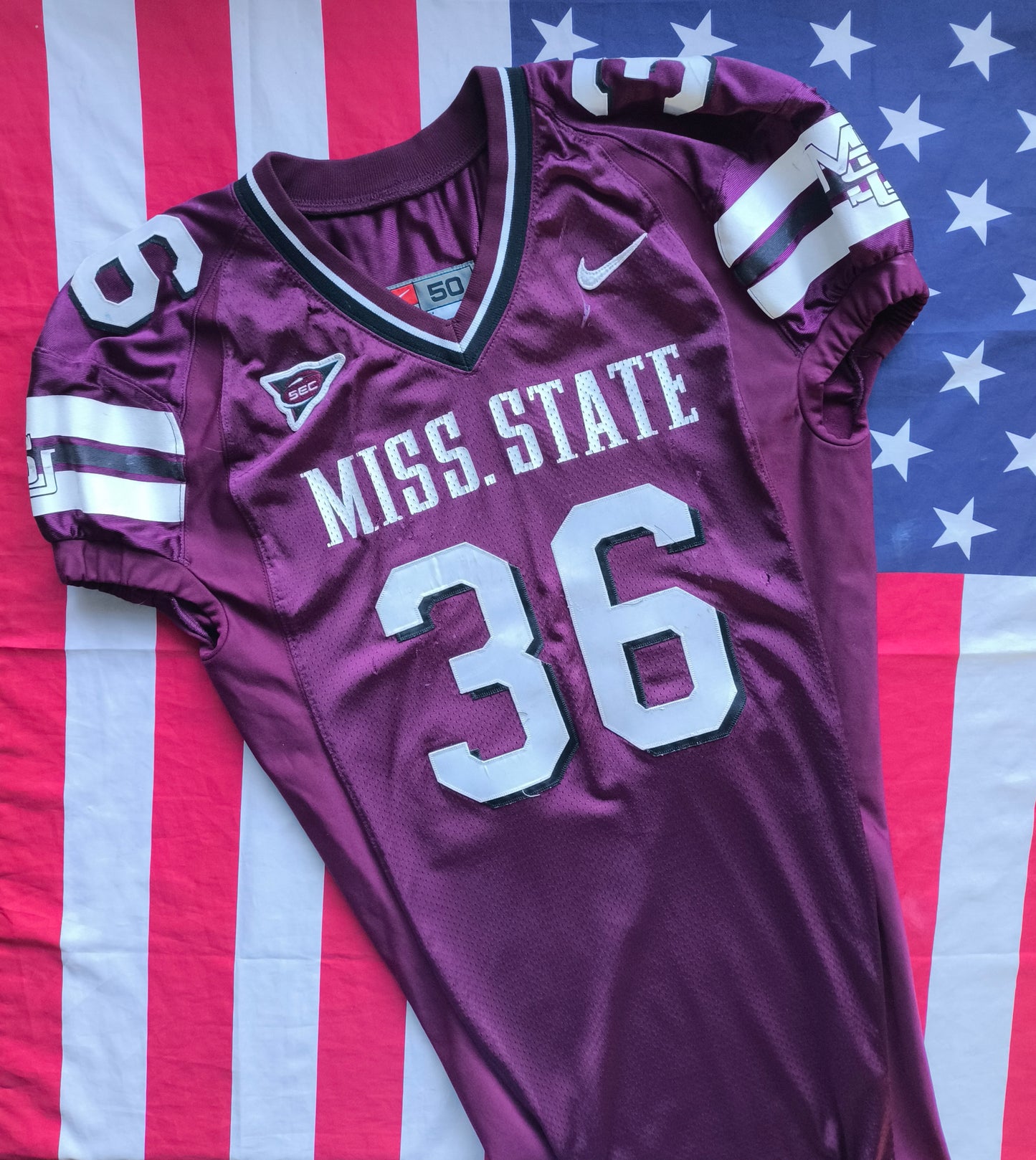 Willie Evans Mississippi State Bulldogs Nike NCAA Player Issue Jersey