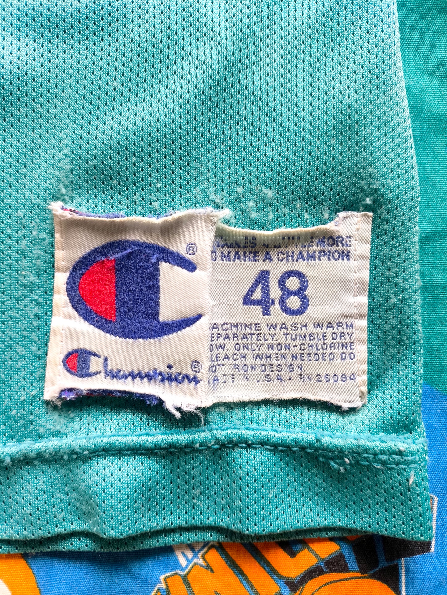 Charlotte Hornets Champion NBA Jersey L Mourning