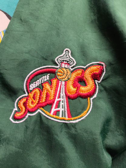 Seattle SuperSonics Champion NBA Windbreaker Pullover L