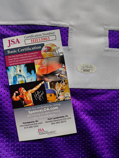 Chuck Foreman Minnesota Vikings Signed NFL Jersey JSA COA