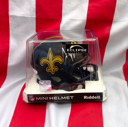Jeremy Shockey New Orleans Saints NFL Signed Mini Helmet JSA