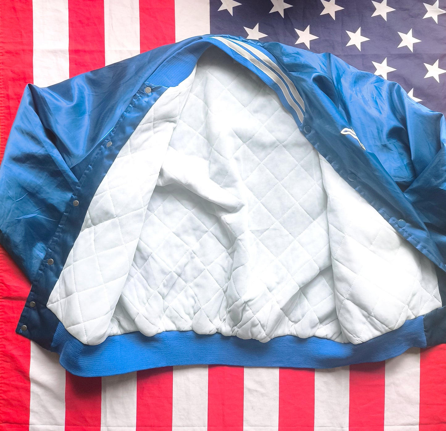 Detroit Lions Chalk Line NFL Bomber Jacket L