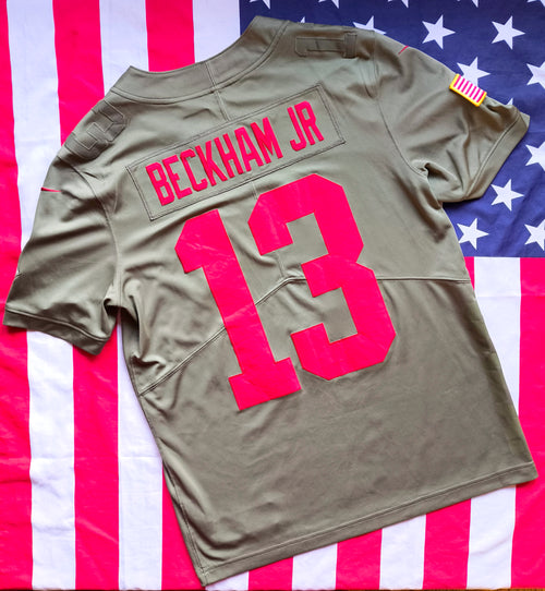 New York Giants Nike Salute to Service NFL Jersey M Beckham Jnr