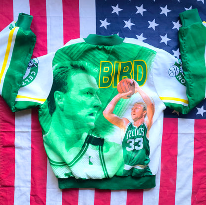 Boston Celtics Larry Bird Chalk Line Fanimation NBA Jacket S