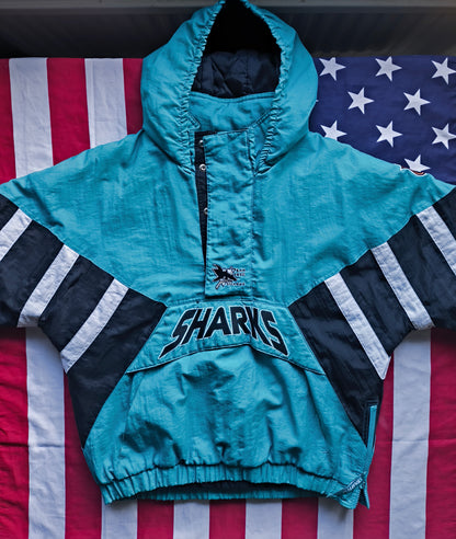 San Jose Sharks Starter NHL Pullover Jacket