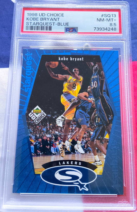 Kobe Bryant 1998 UD Choice #SQ13 Starquest Blue PSA 8.5