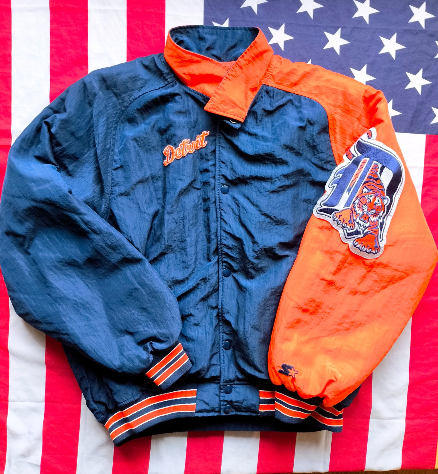 Detroit Tigers Starter Diamond Collection MLB Jacket Large