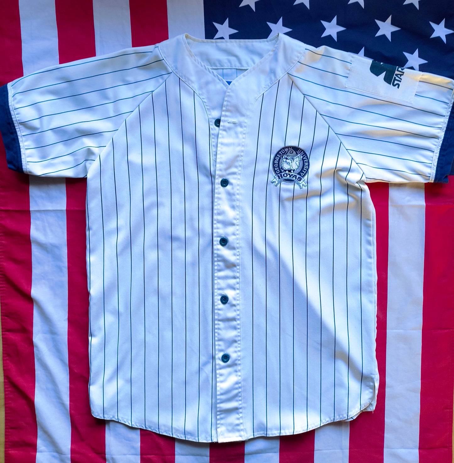 Georgetown Hoyas Starter NCAA Baseball Shirt M