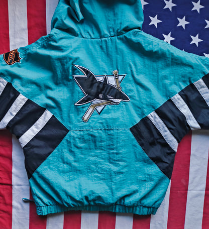 San Jose Sharks Starter NHL Pullover Jacket