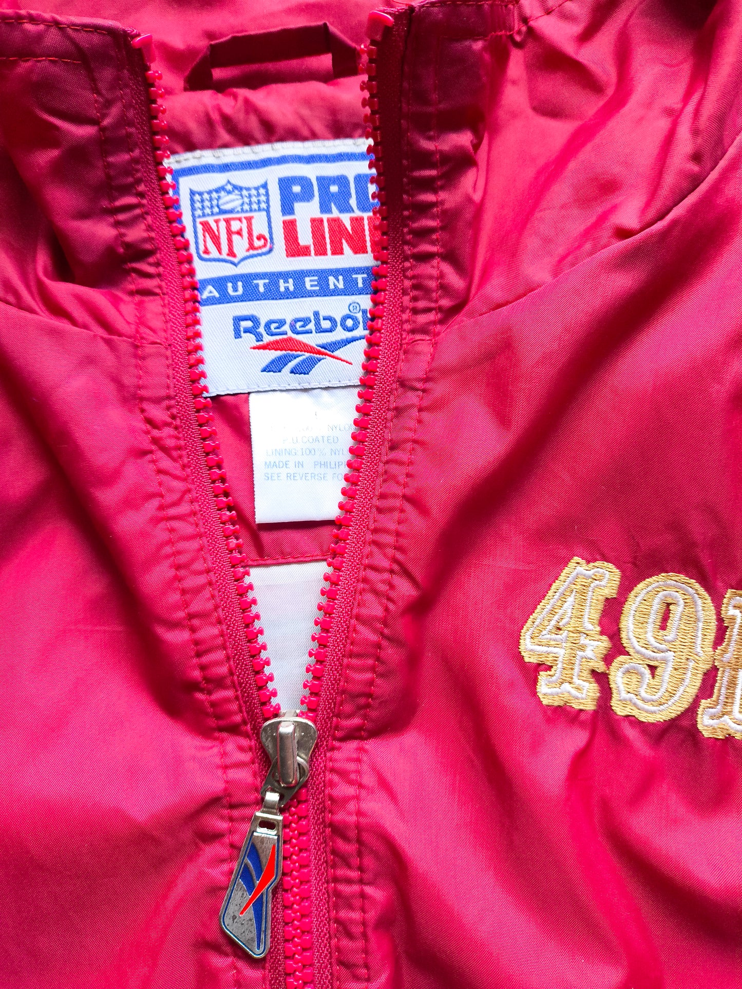 San Francisco 49ers Reebok NFL Jacket L