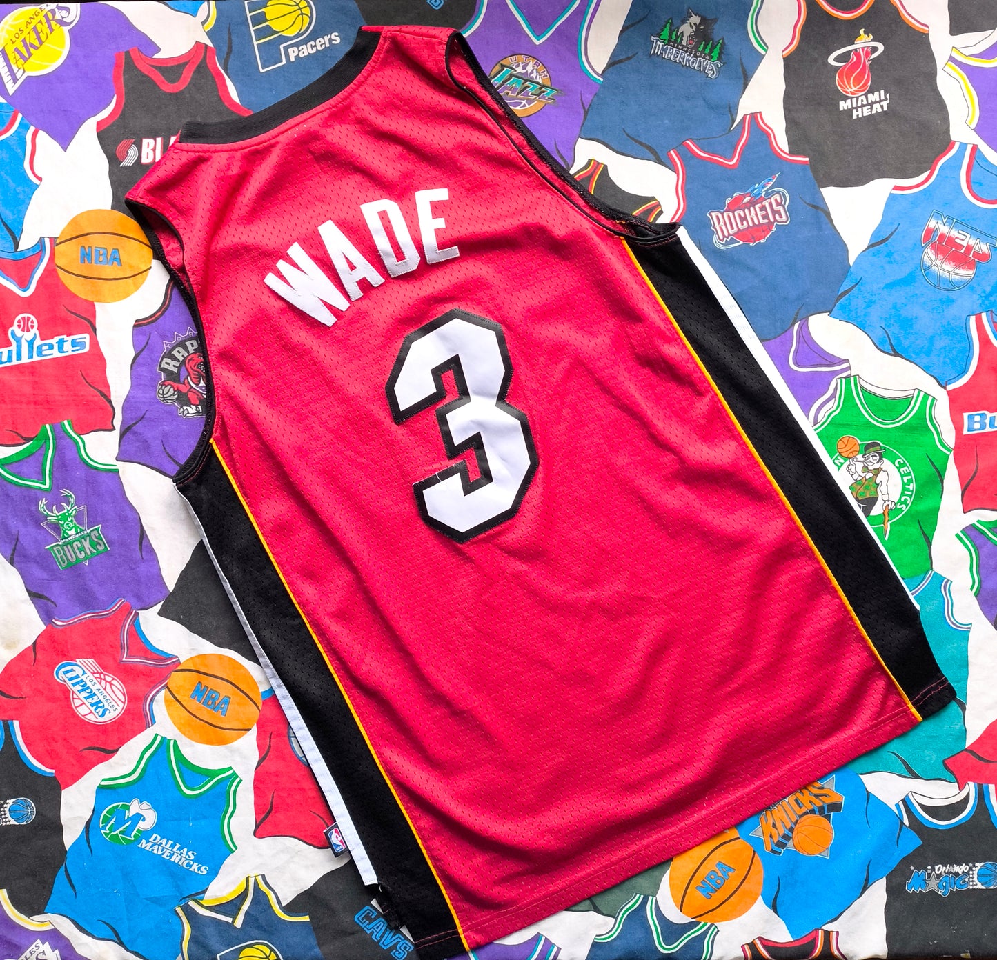 Miami Heat Adidas NBA Jersey M Wade