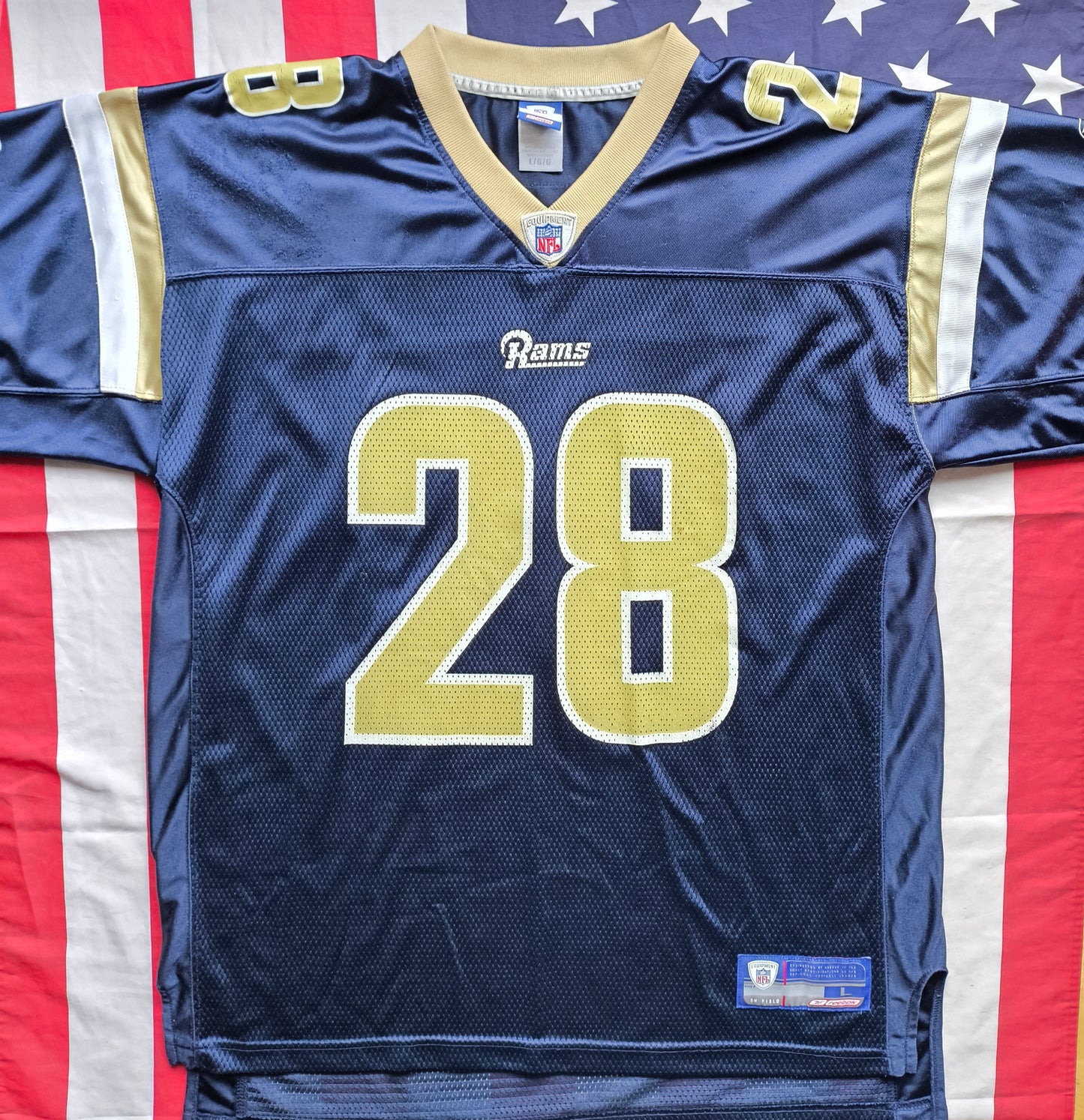 Los Angeles Rams Reebok NFL Jersey L Faulk