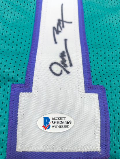 Muggsy Bogues Charlotte Hornets NBA Signed Jersey Beckett COA