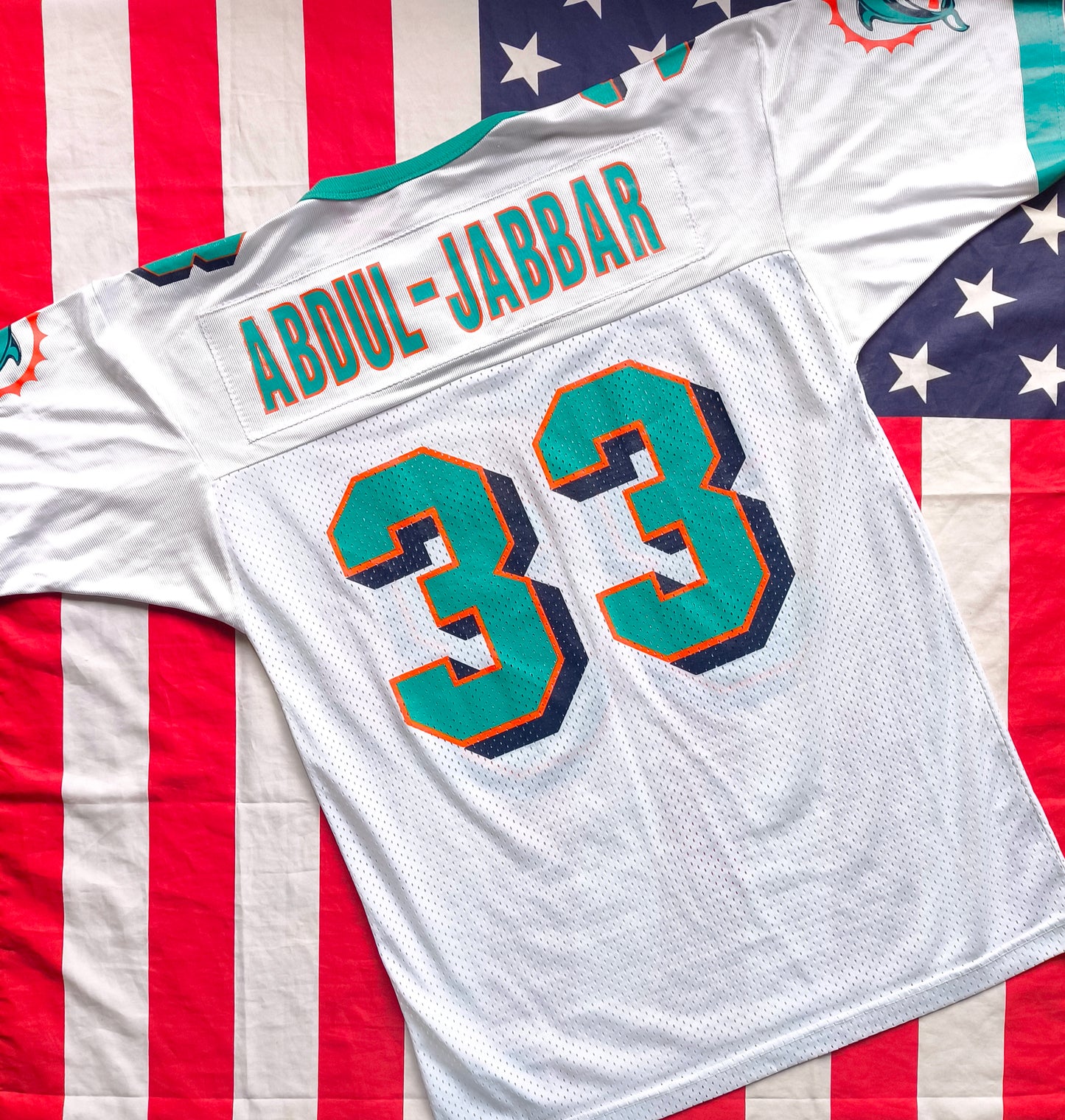 Miami Dolphins Champion NFL Jersey M Abdul-Jabbar