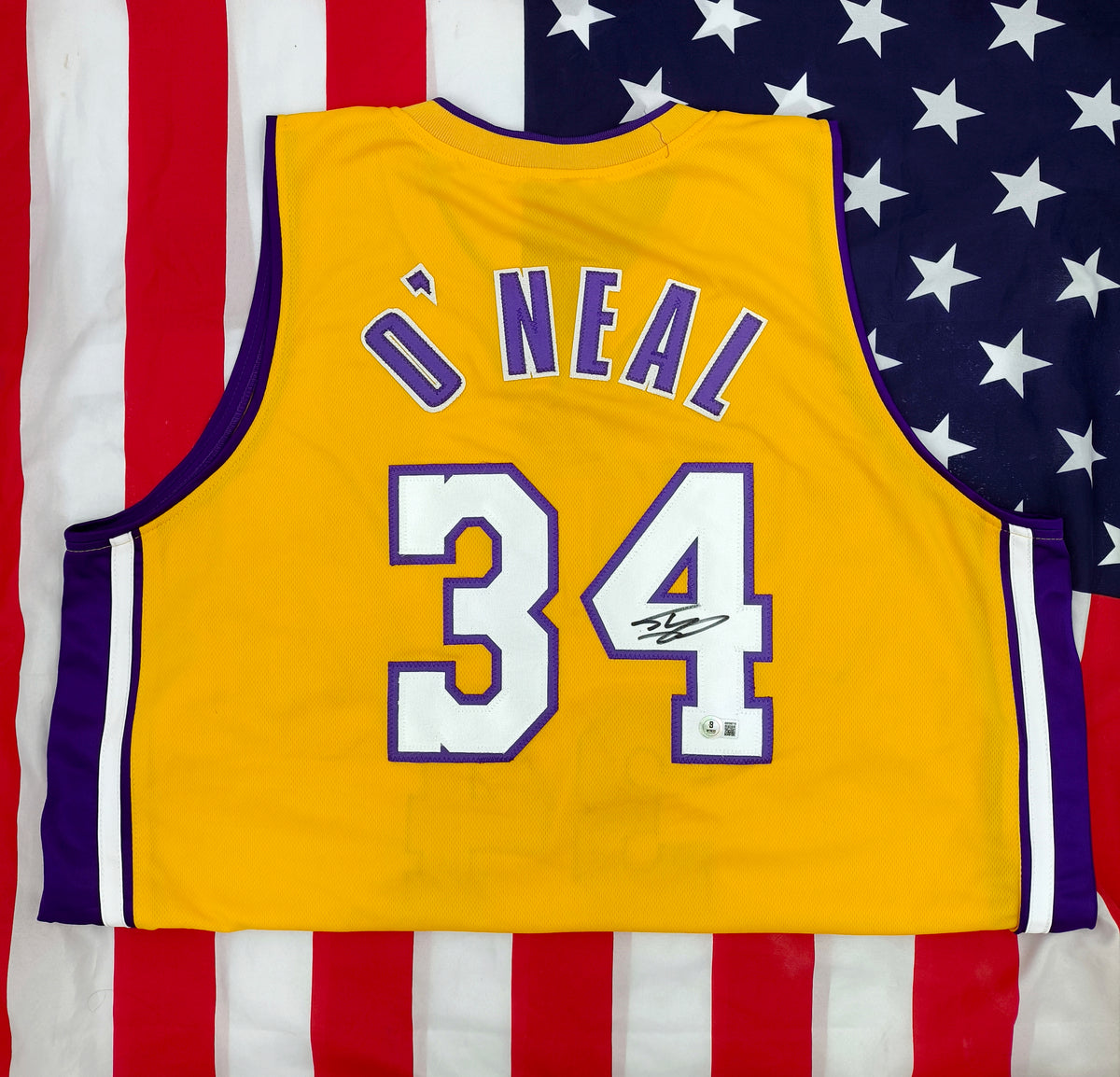 Shaquille O'Neal Los Angeles Lakers NBA Signed Jersey Beckett COA